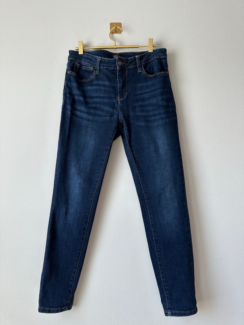 Judy Blue Dark Wash Skinny Jeans Size 13/31 Stretch Denim High Rise